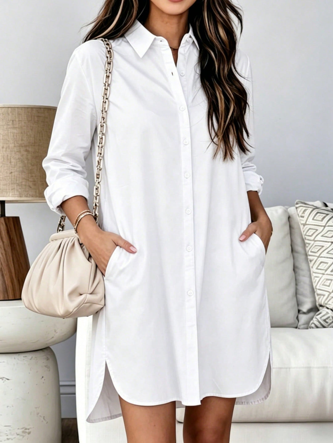 Rochie mini  SHEIN, alb