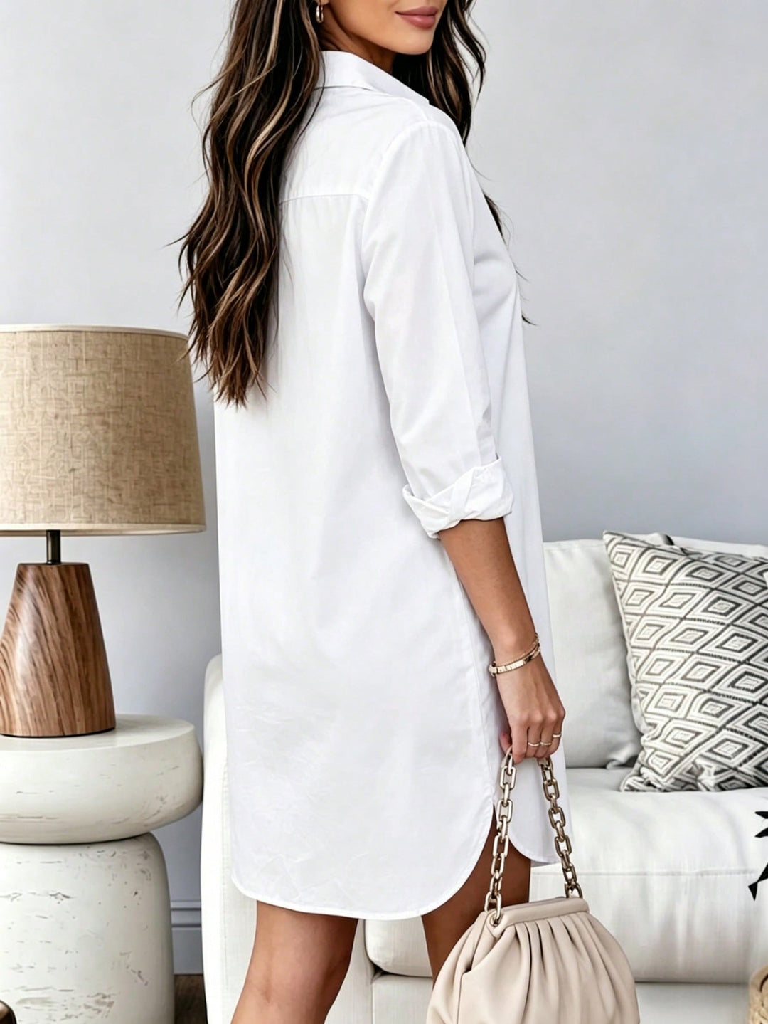 Rochie mini  SHEIN, alb