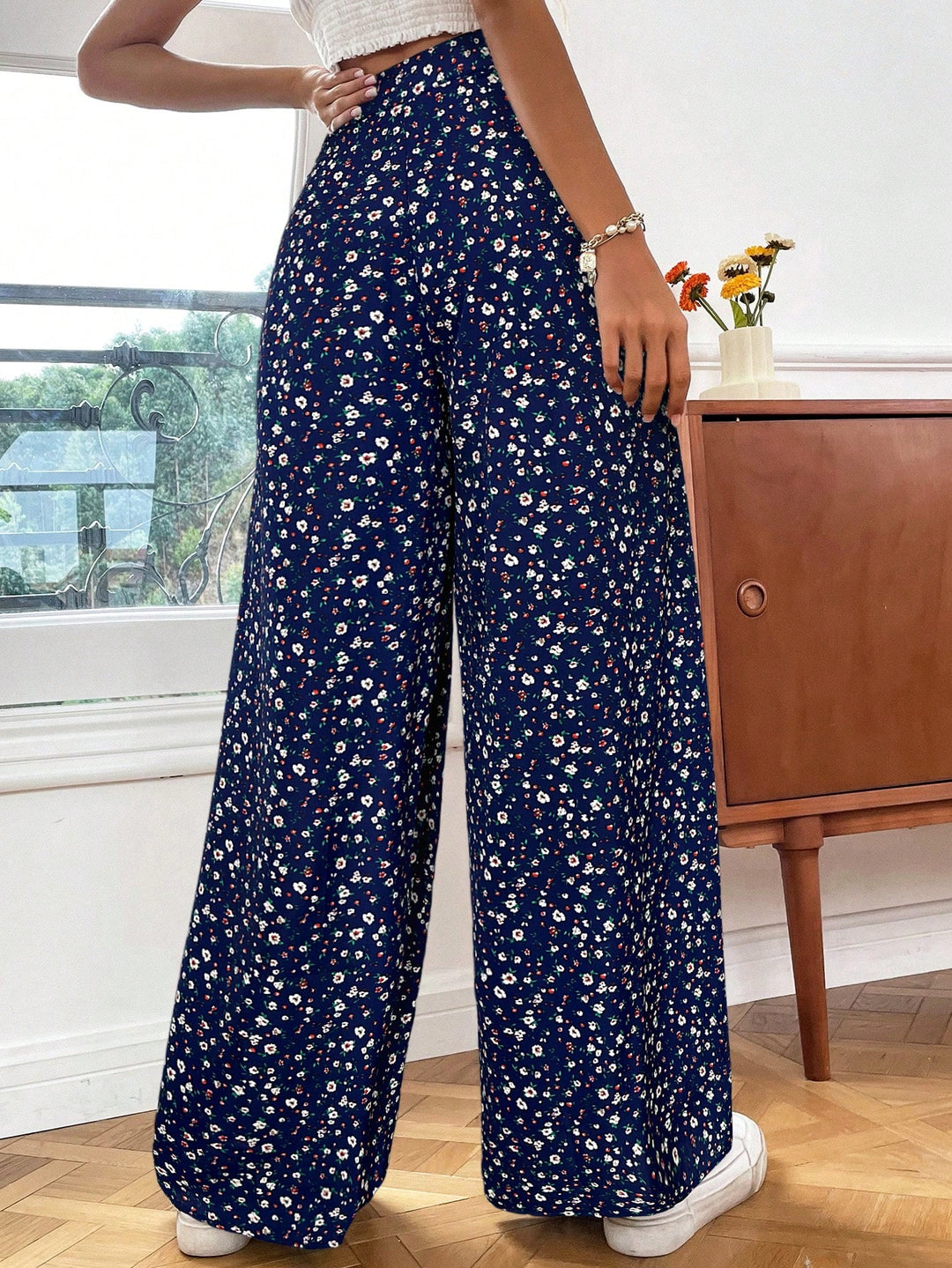 Pantaloni SHEIN, albastru
