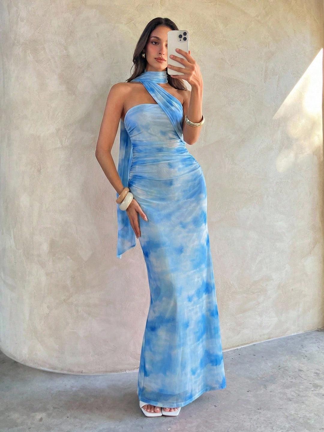 Rochie maxi SHEIN, albastru