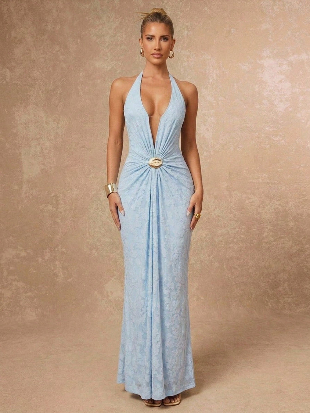 Rochie maxi SHEIN, albastru