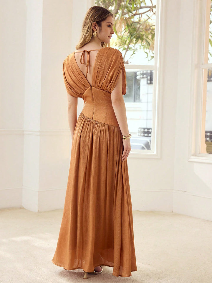 Rochie maxi SHEIN, maro