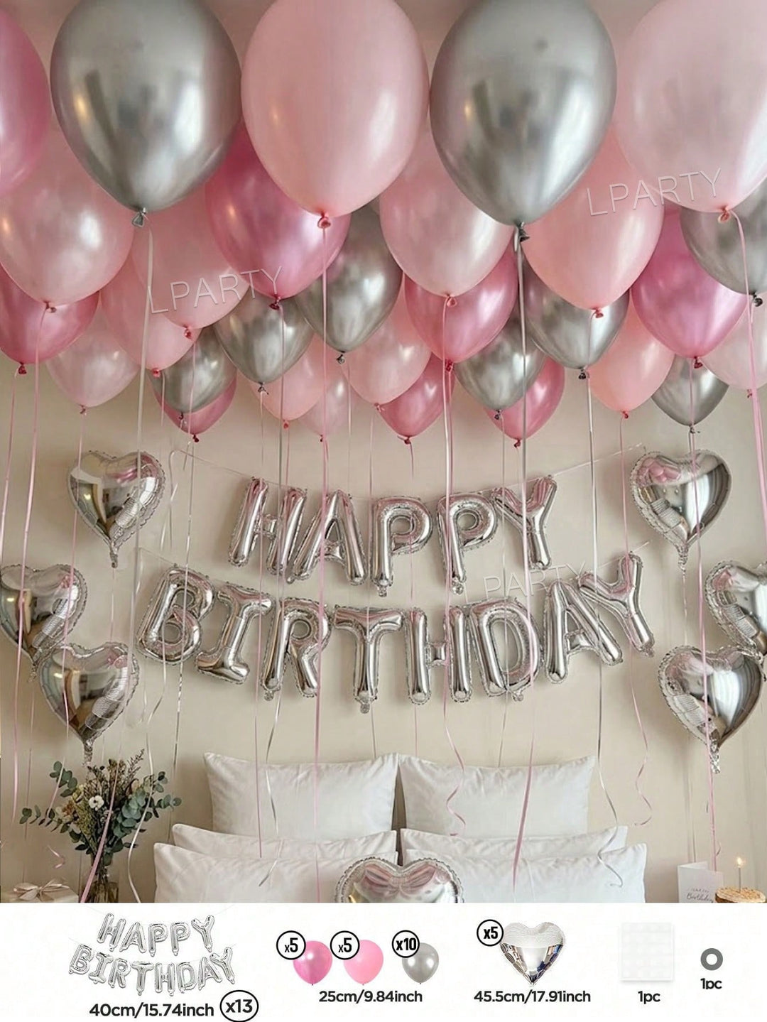 Balon decorativ SHEIN, mix culori