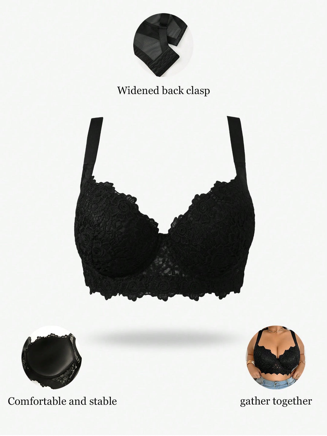 Sutien SHEIN, negru