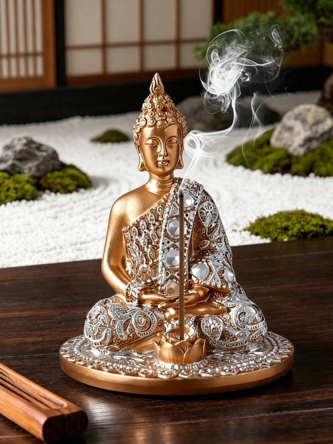 Suport pentru lumânări buddha SHEIN, mix culori