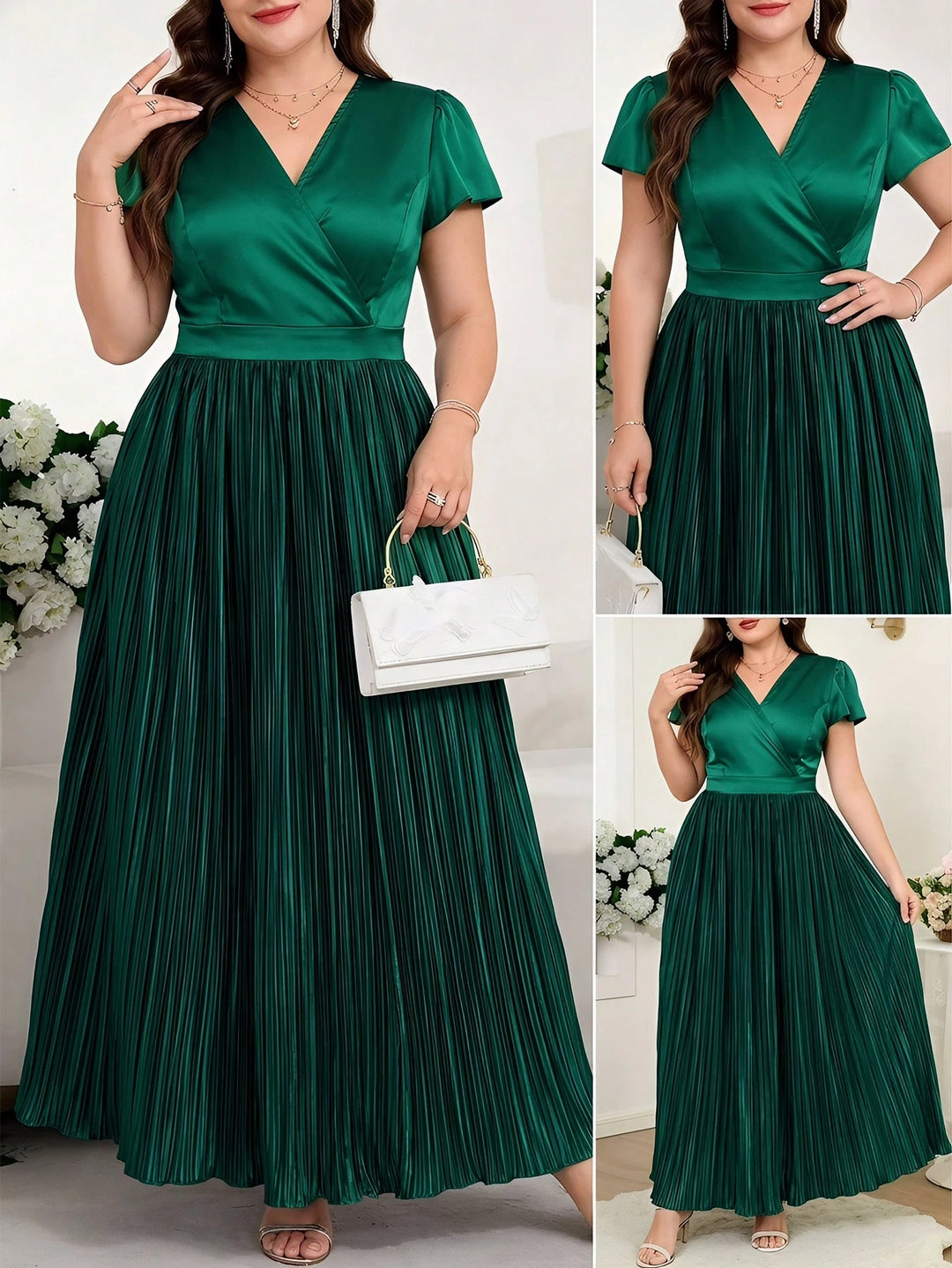 Rochie maxi SHEIN, verde