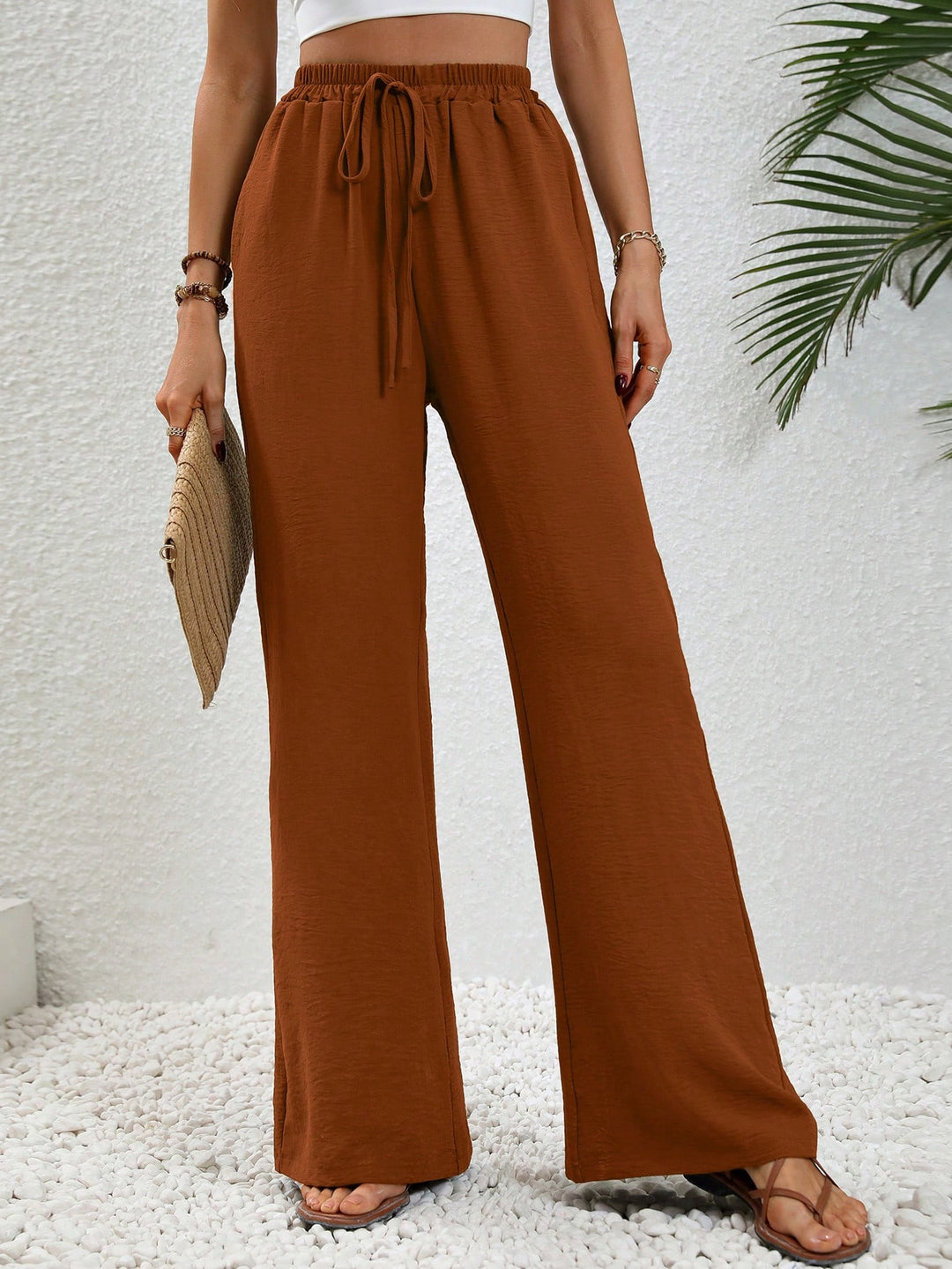 Pantaloni SHEIN, maro