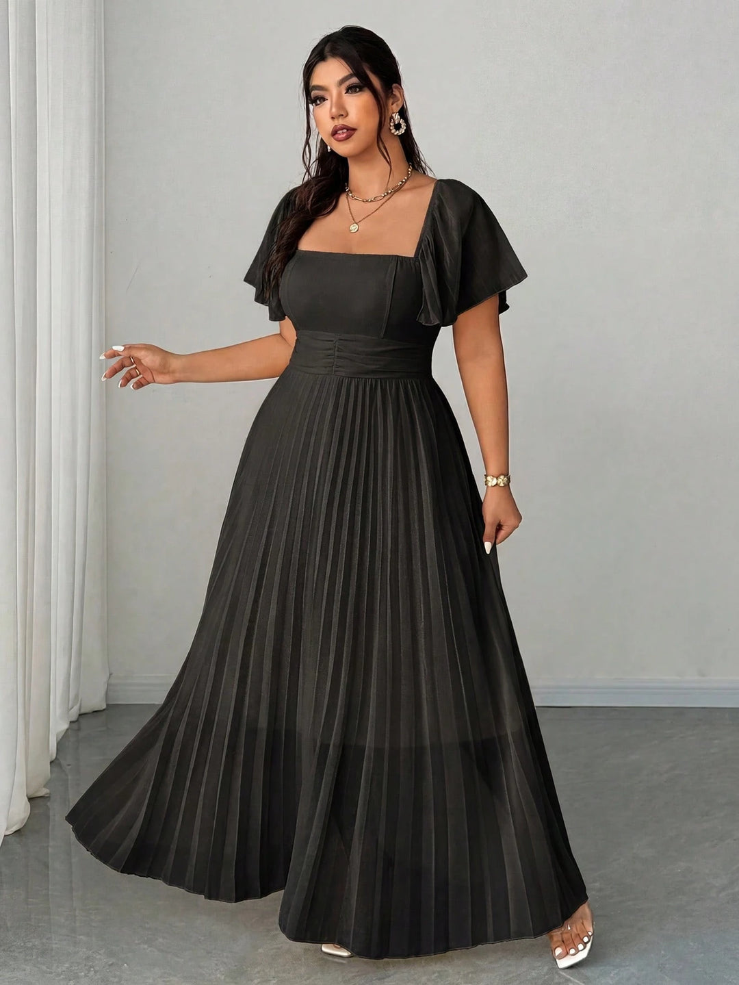 Rochie maxi SHEIN, negru