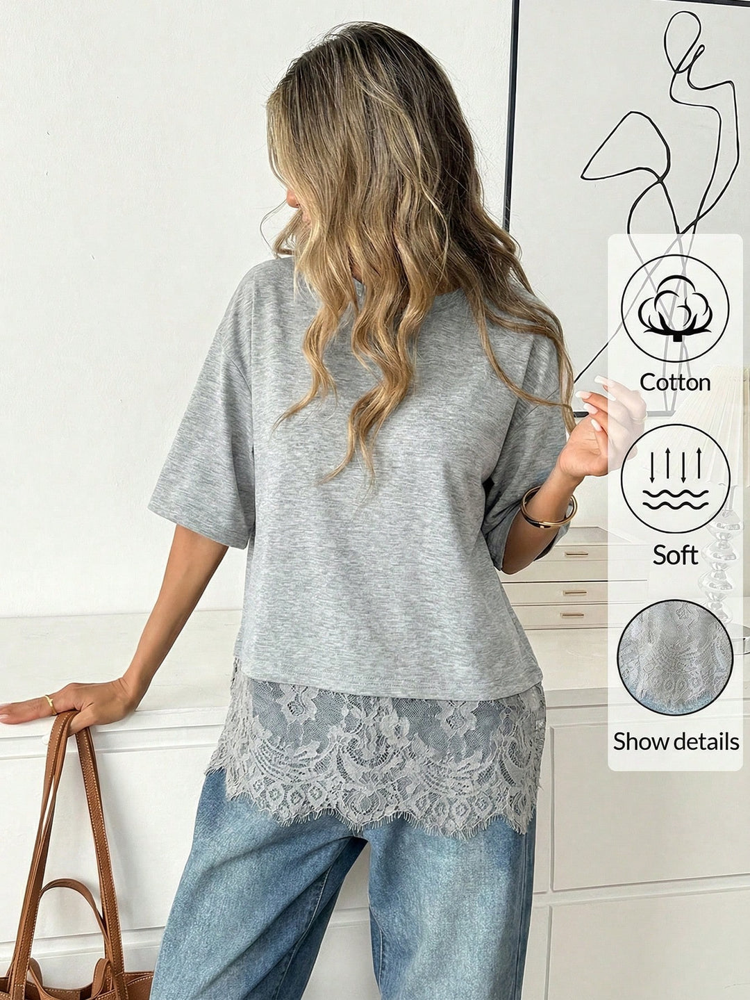 Tricou SHEIN, gri