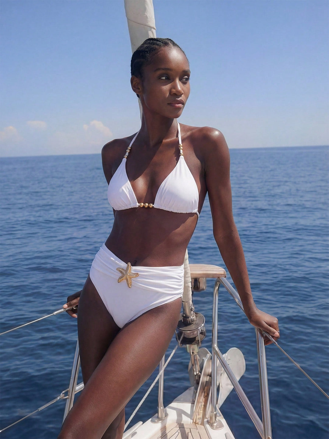 Set bikini SHEIN, alb