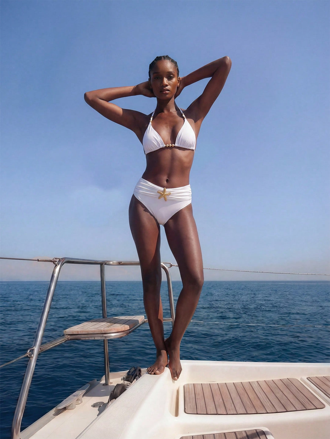 Set bikini SHEIN, alb