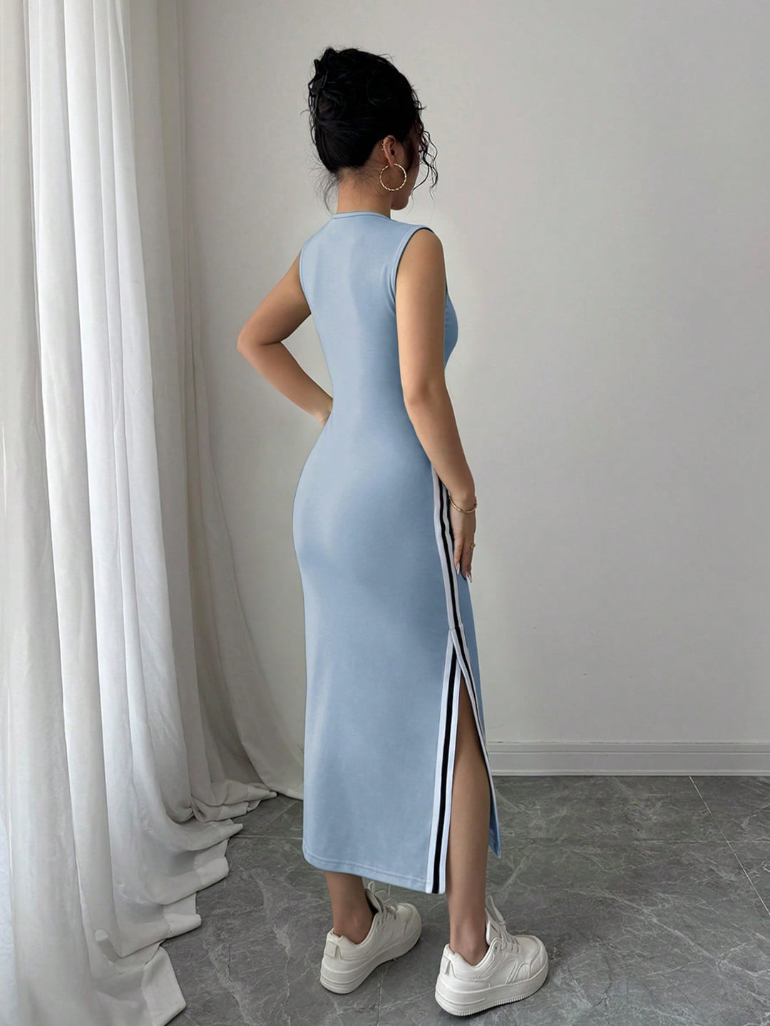 Rochie maxi SHEIN, albastru