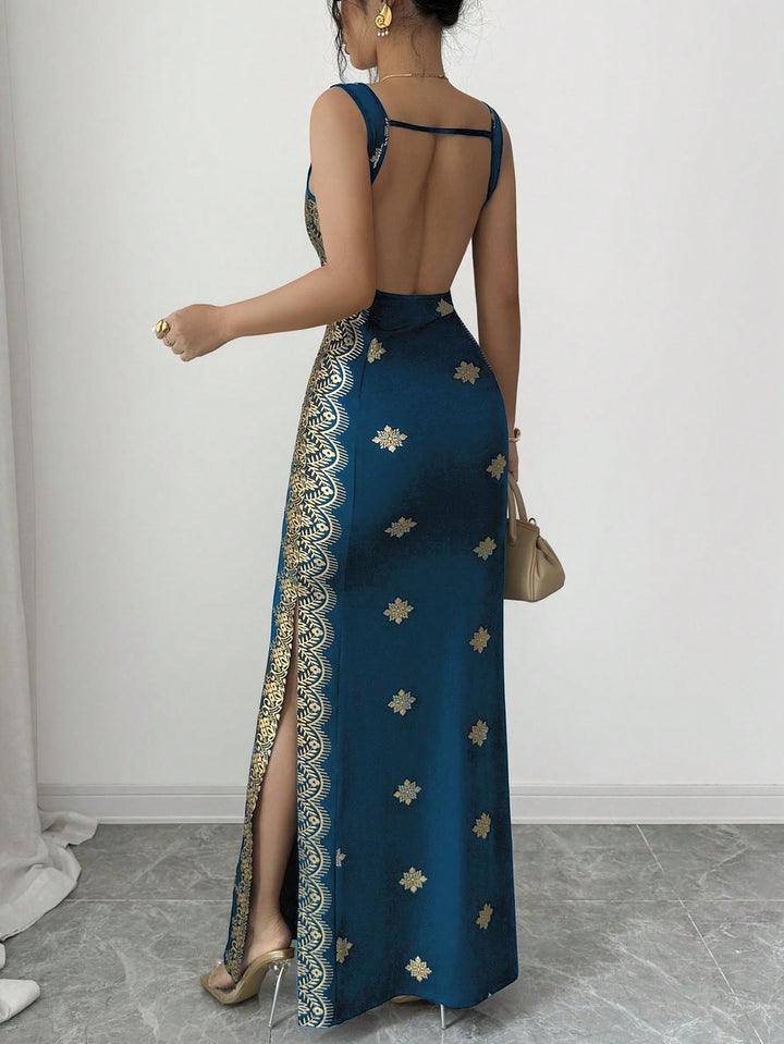 Rochie maxi SHEIN, verde