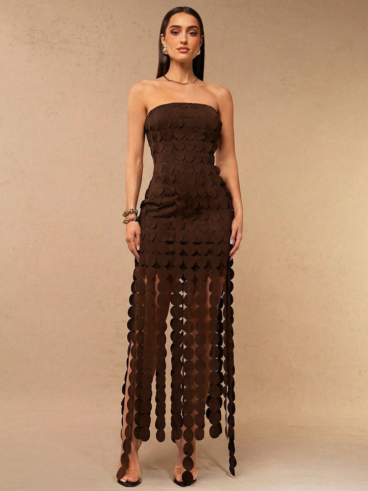 Rochie maxi SHEIN, maro