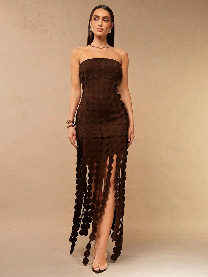 Rochie maxi SHEIN, maro