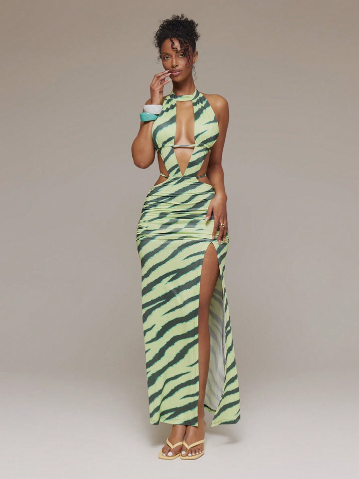 Rochie maxi SHEIN, verde