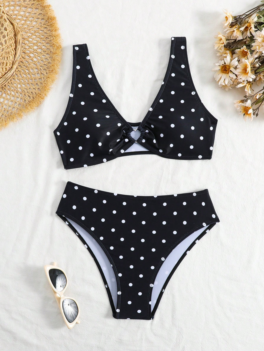 Set bikini SHEIN, negru
