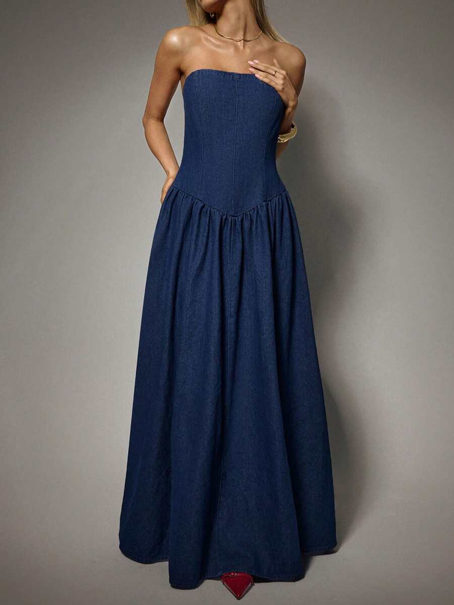 Rochie maxi SHEIN, albastru