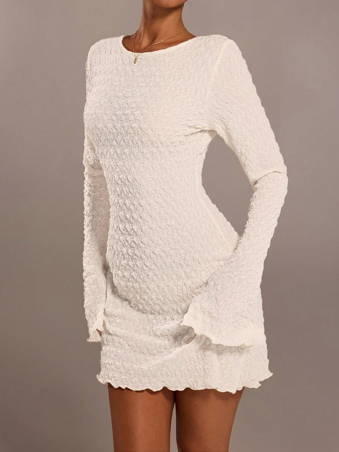 Rochie mini SHEIN, alb