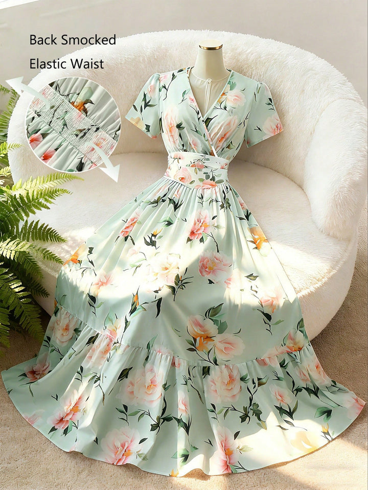 Rochie maxi SHEIN, mix culori