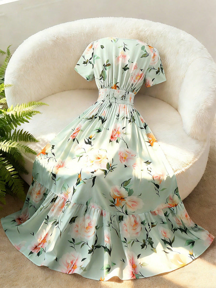 Rochie maxi SHEIN, mix culori