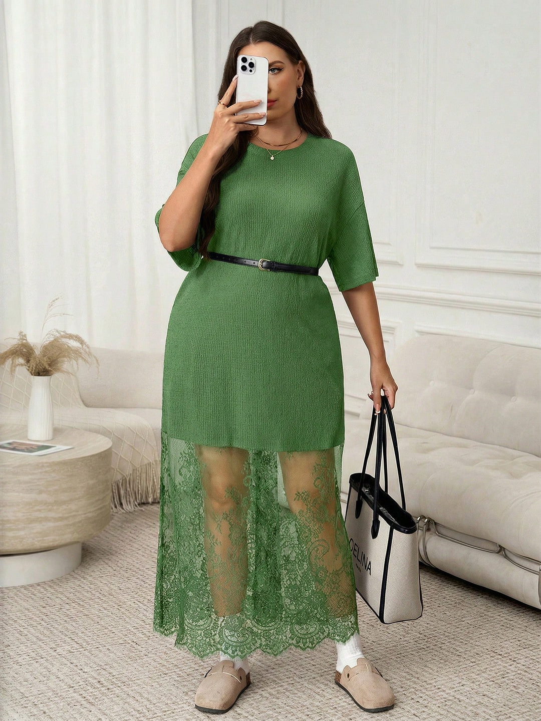 Rochie SHEIN, verde