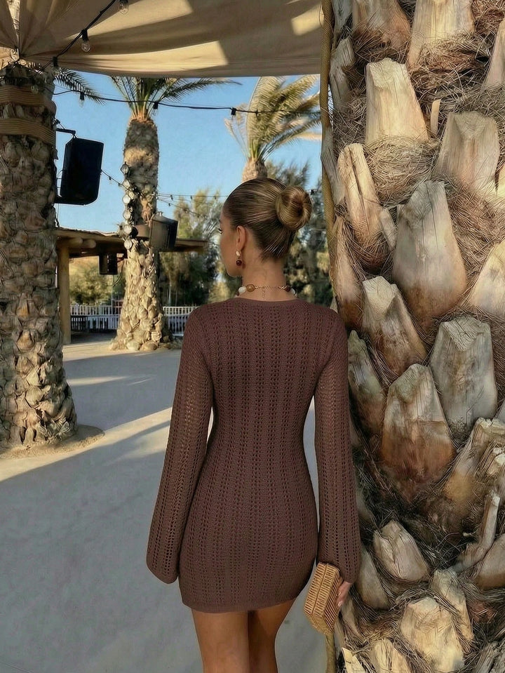 Rochie de plajă SHEIN, maro