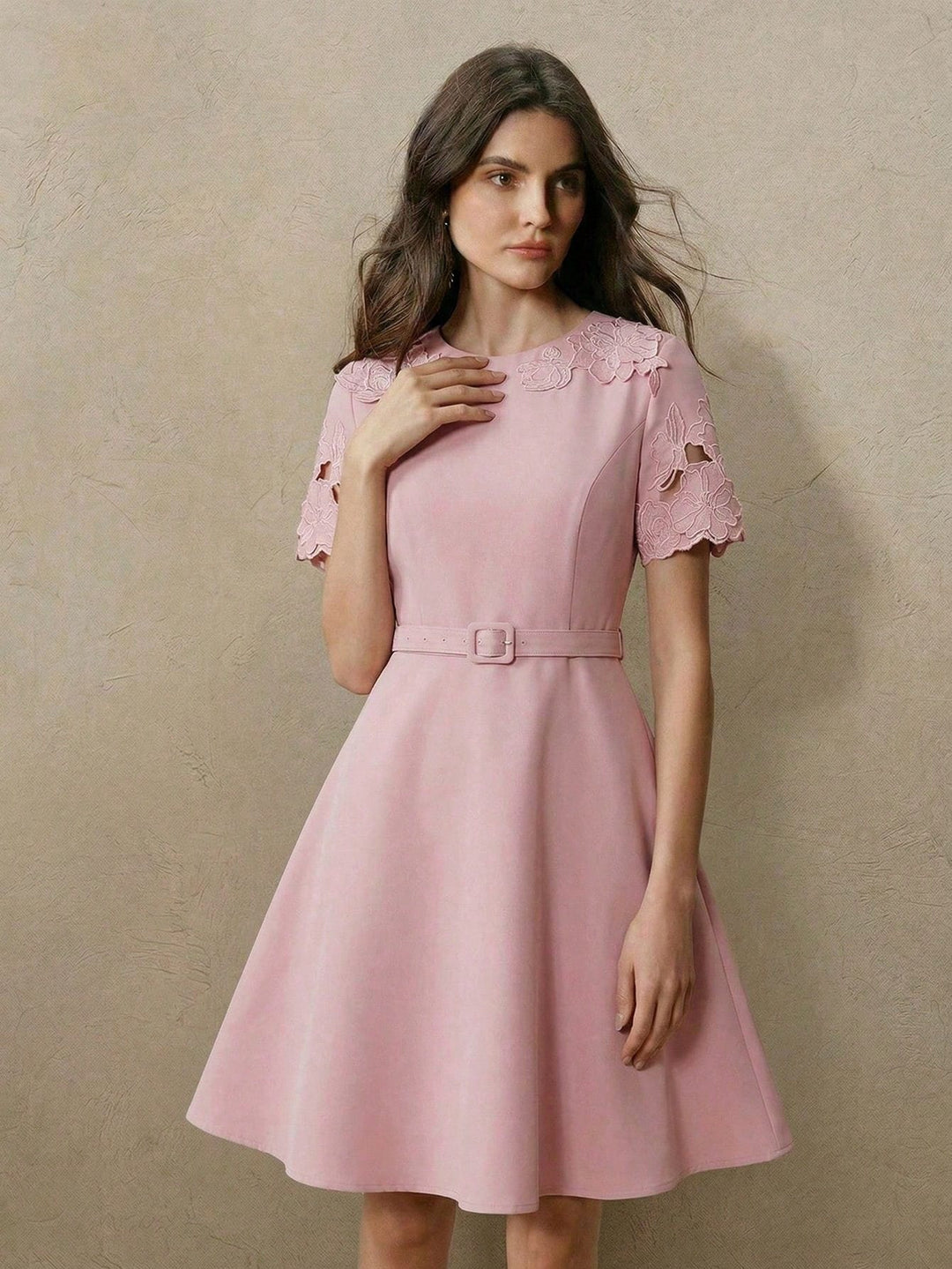 Rochie midi SHEIN, roz