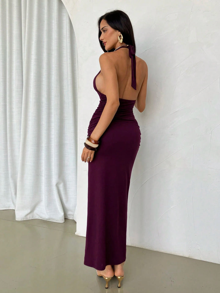 Rochie maxi SHEIN, vișiniu