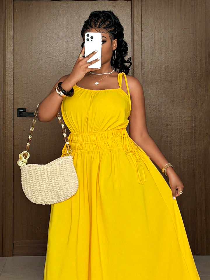 Rochie maxi SHEIN, galben