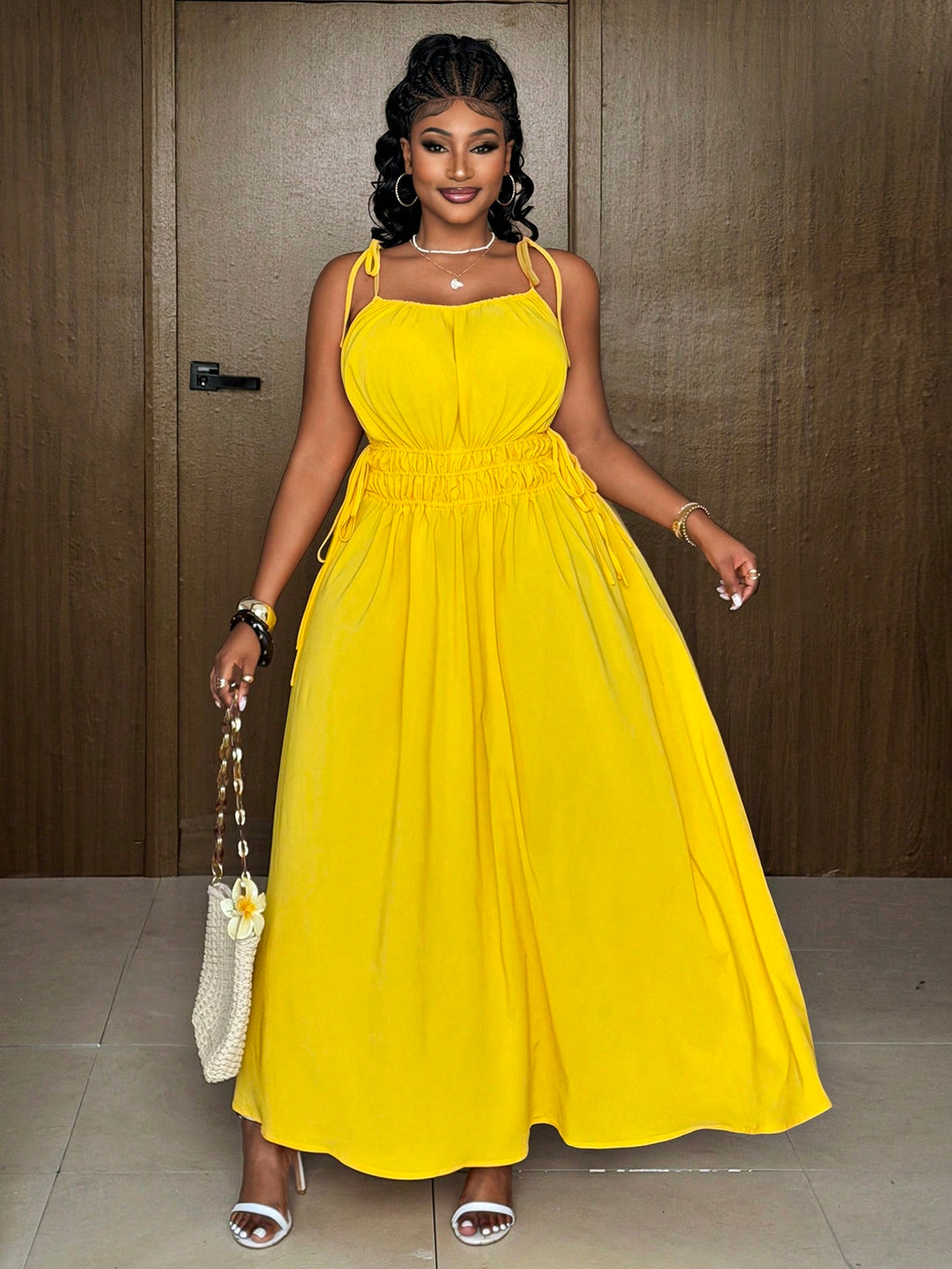 Rochie maxi SHEIN, galben