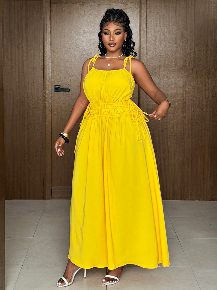 Rochie maxi SHEIN, galben