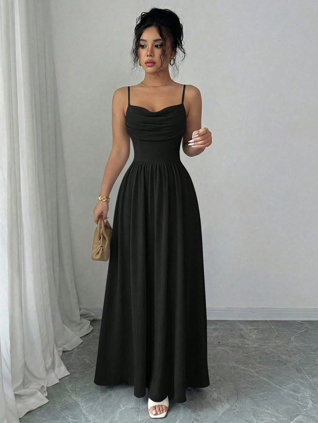Rochie maxi SHEIN, negru