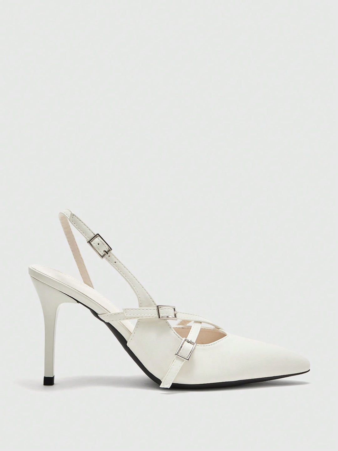 Pantofi cu toc SHEIN, alb