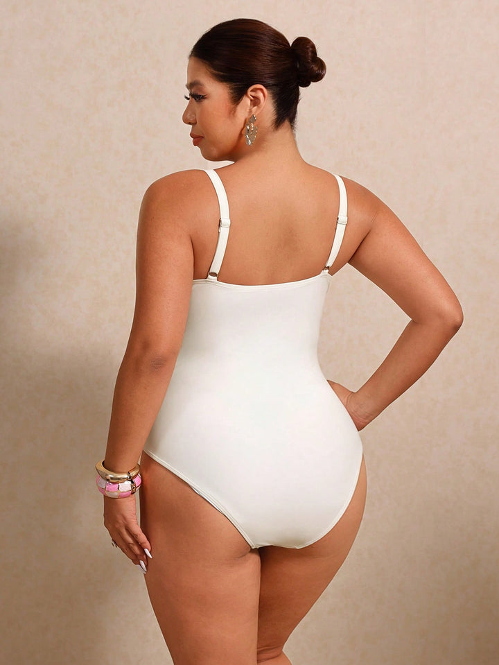 Costum de baie SHEIN, bej