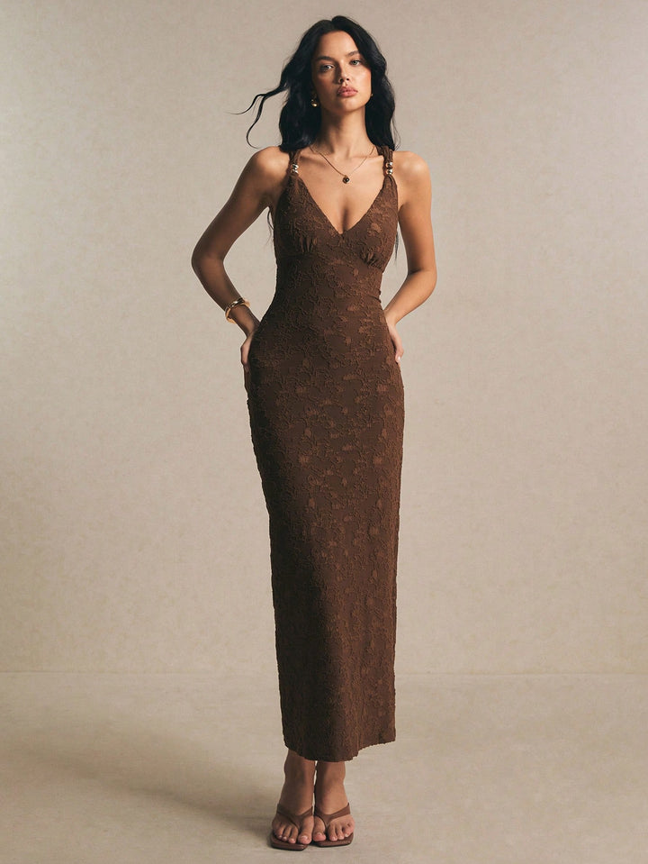 Rochie maxi SHEIN, maro