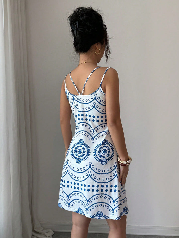 Rochie scurtă SHEIN, albastru