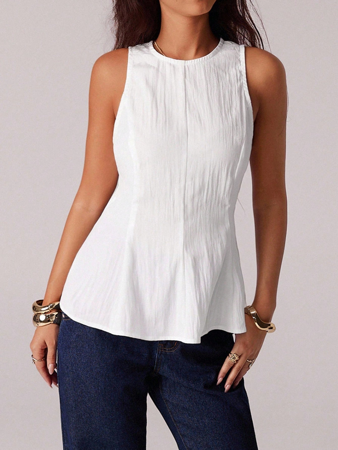Top SHEIN, alb