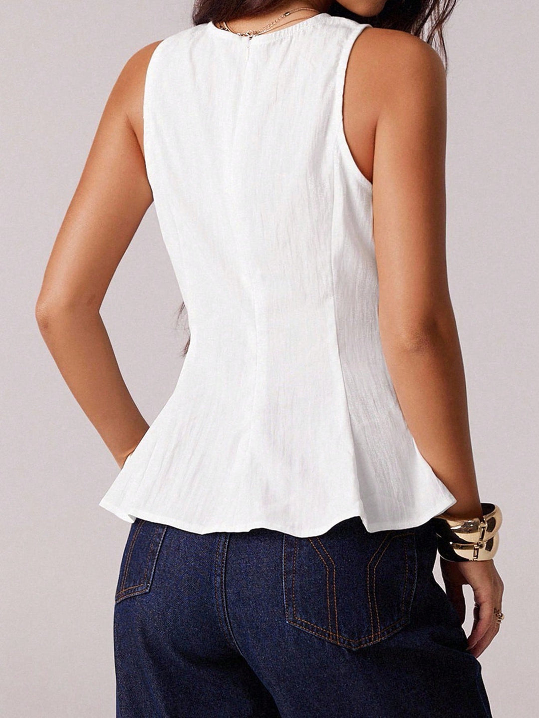 Top SHEIN, alb