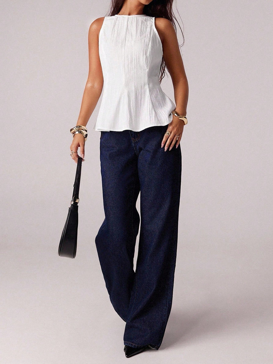 Top SHEIN, alb