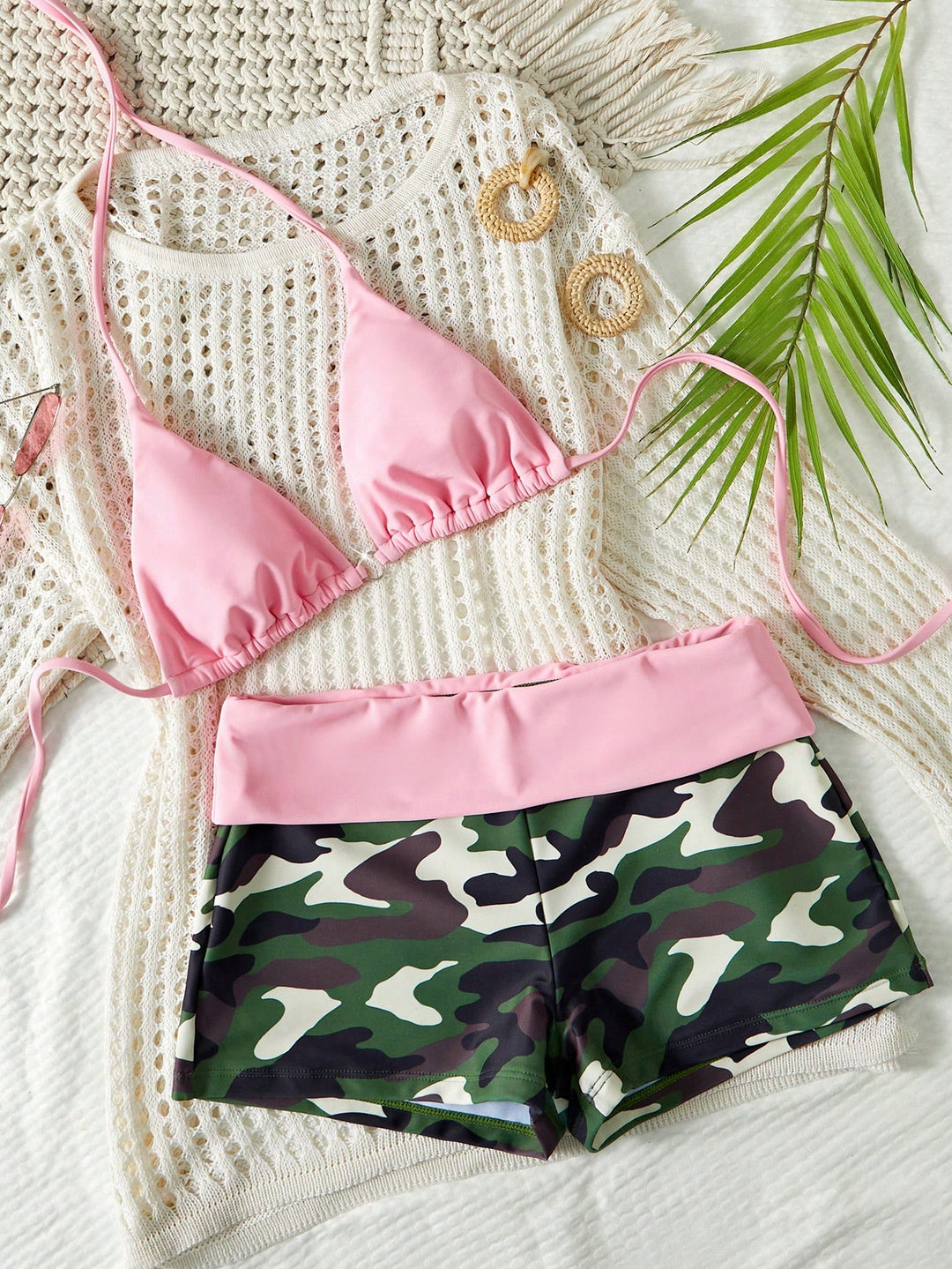 Set bikini SHEIN, roz