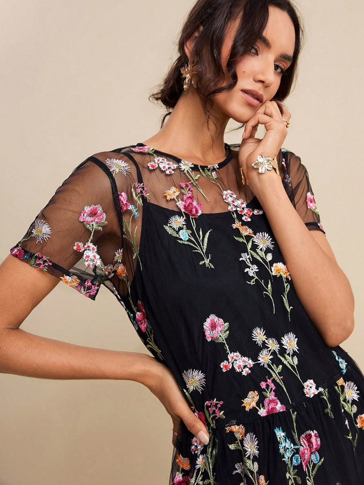 Rochie midi SHEIN, negru