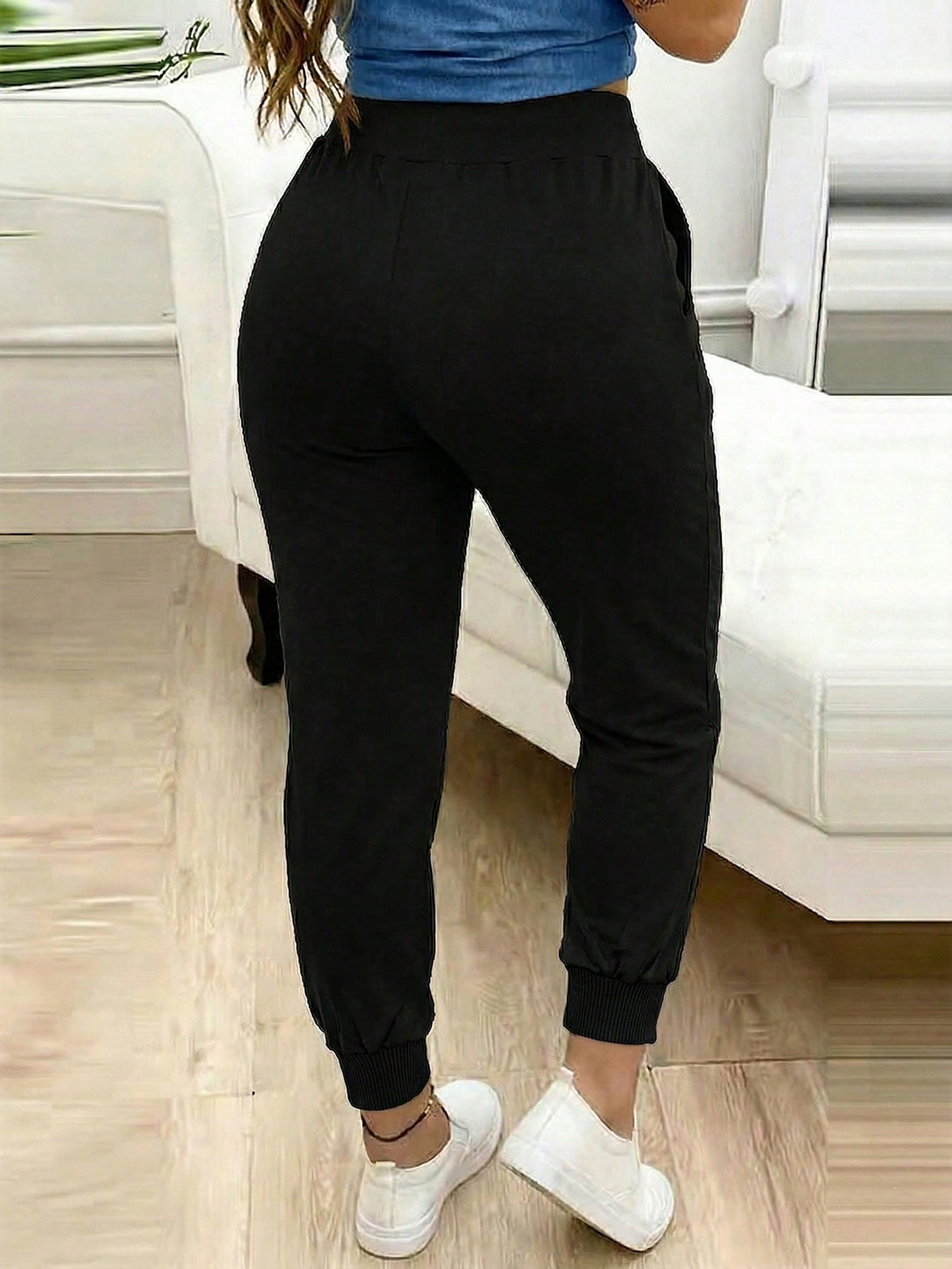 Pantaloni SHEIN, negru