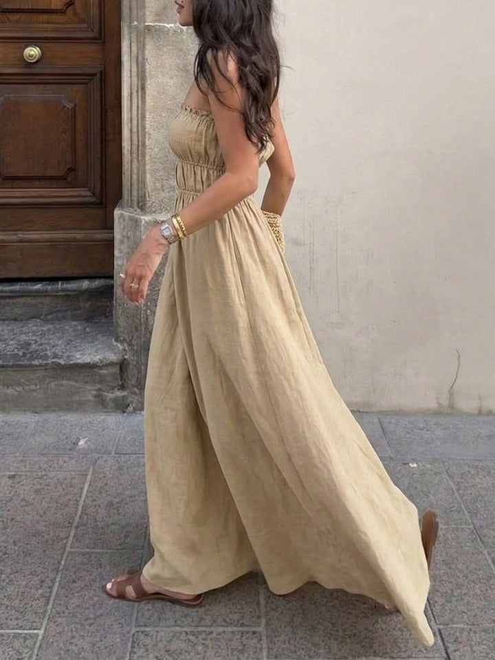 Rochie maxi SHEIN, bej