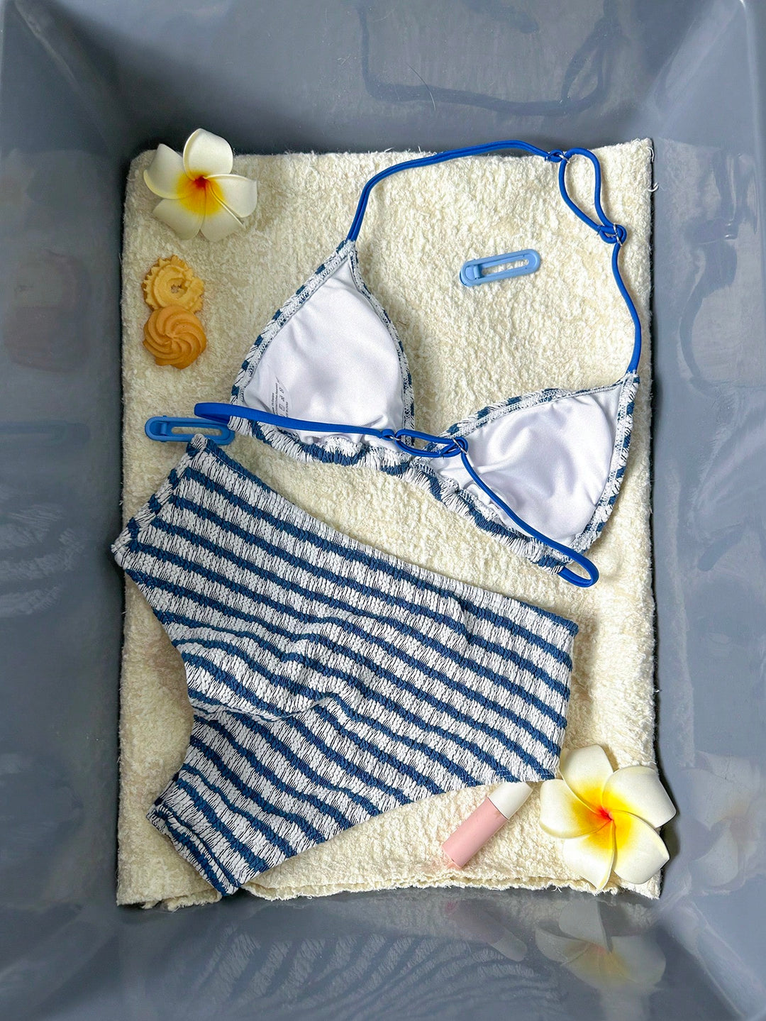 Set bikini SHEIN, albastru