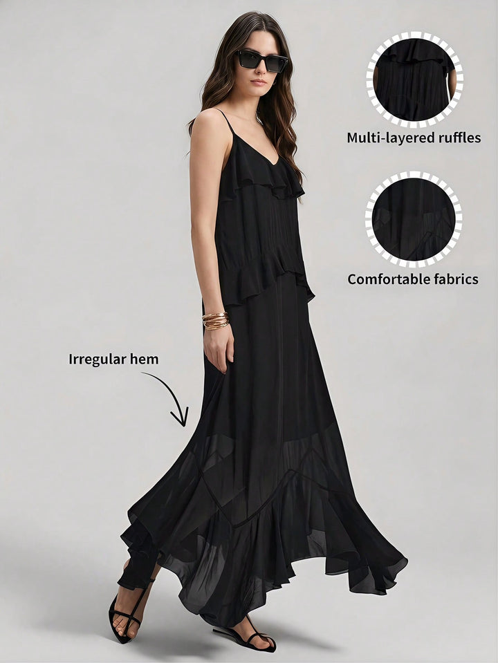 Rochie maxi SHEIN, negru