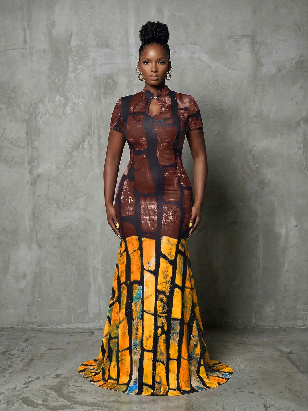 Rochie maxi SHEIN, mix culori
