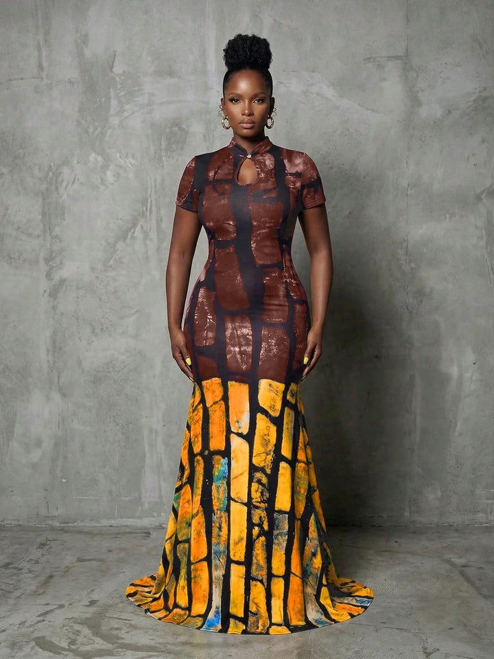 Rochie maxi SHEIN, mix culori