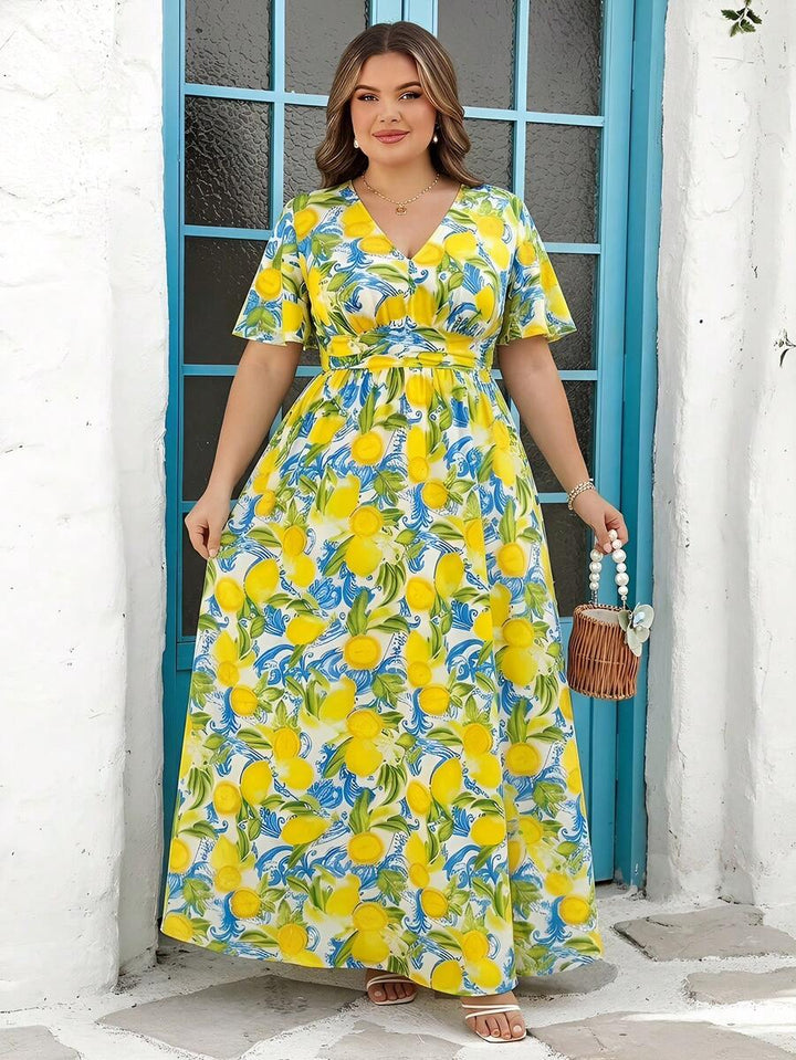 Rochie maxi SHEIN, mix culori