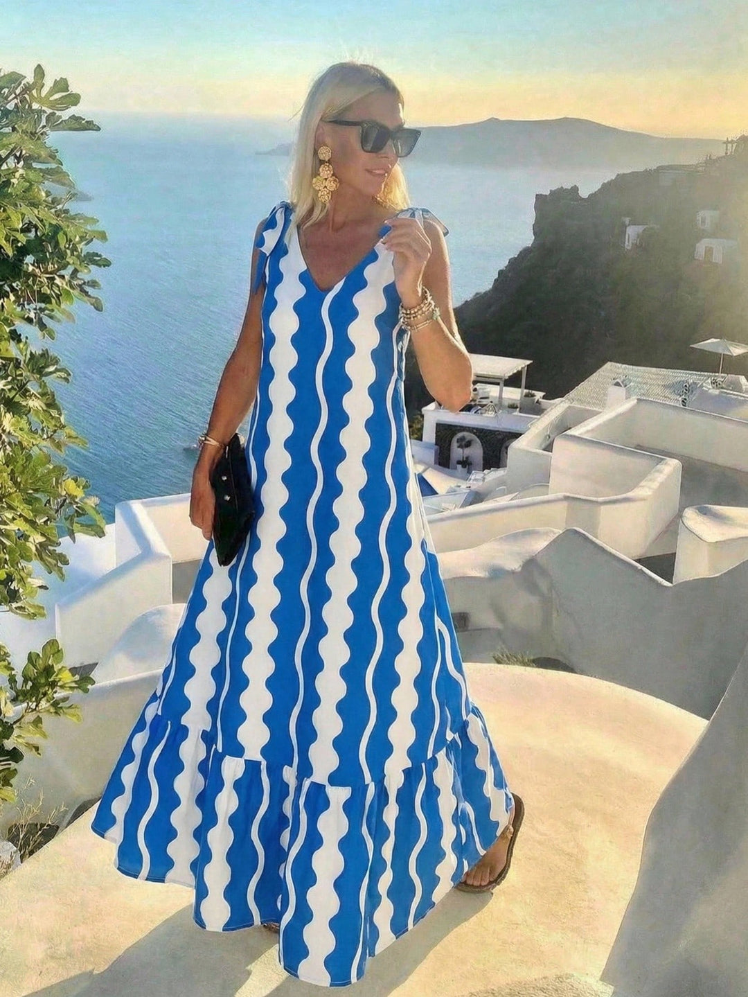 Rochie maxi SHEIN, albastru